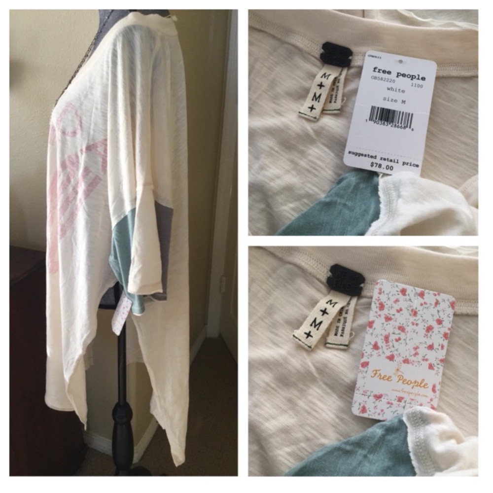 Free People City Slicker Oversized Tunic. NWT. - Picture 5 of 7